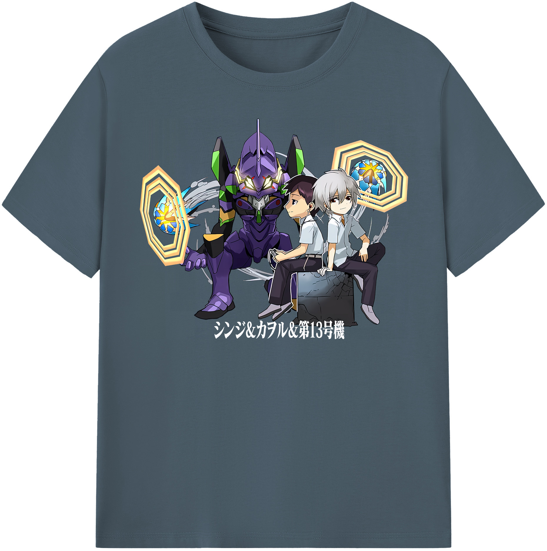 （画像用） EVA 新世紀エヴァンゲリオン 綿100％半袖Tシャツ（フロントプリント）